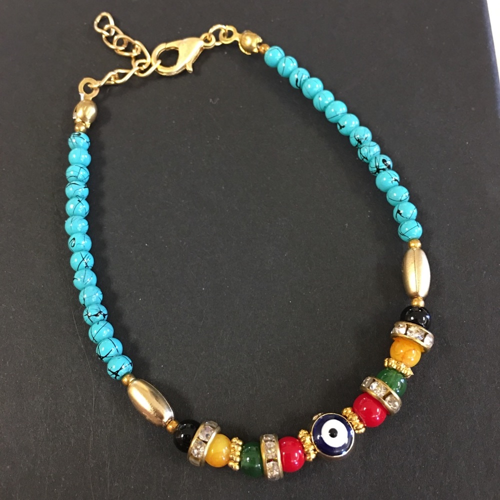 Evil eye beaded bracelet